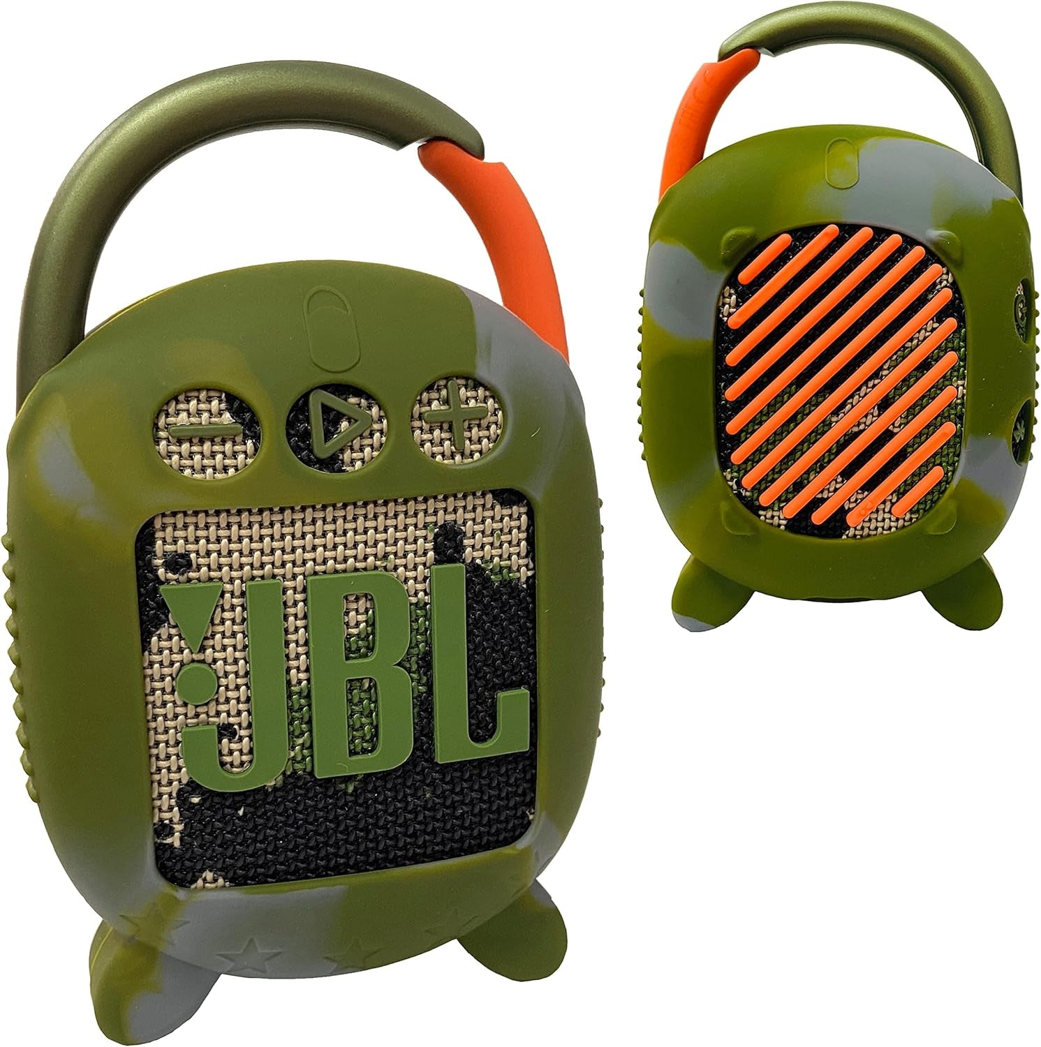 Silicone Cover Case for JBL Clip 4 Portable Bluetooth Speaker, Protective Carrying Case for JBL Clip 4 Portable Bluetooth Speaker Stand up Holder (Grey)