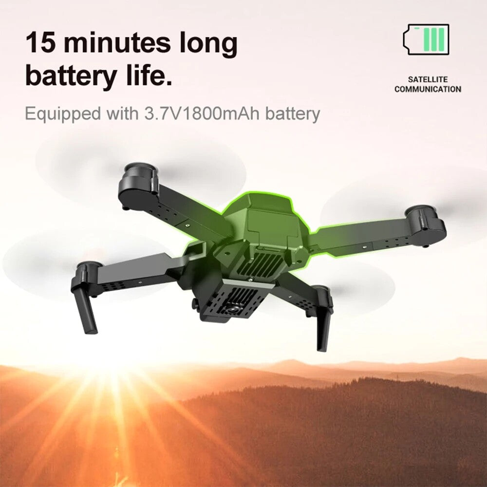 E88 Pro WIFI FPV Quadcopter with Fordable HD 4K Wide Angle Dual Camera Drone RC